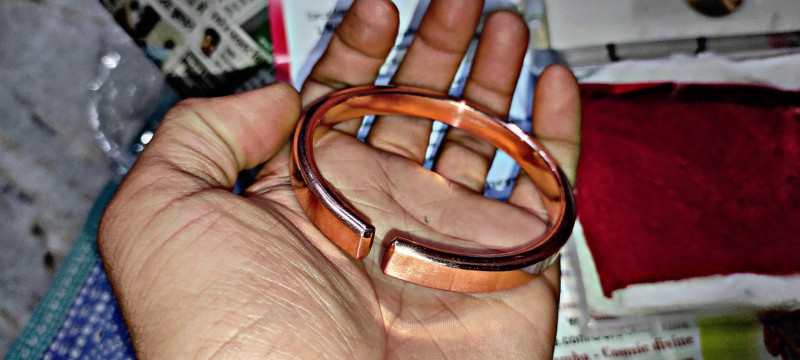 Pure copper kada for men sales